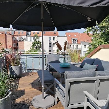 Townhouse Altstadt Wismar Upper Apartment Mit Zwei Terrassen Zewnętrze zdjęcie